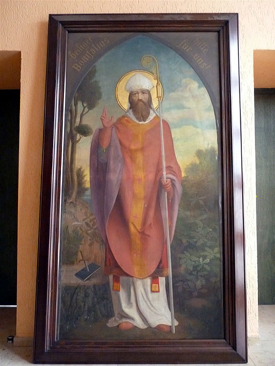 22. Tafelbild links von der Orgel: Heiliger Bonifatius